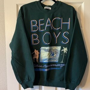 Daydreamer Forest Green Beach Boys Crewneck Sweater